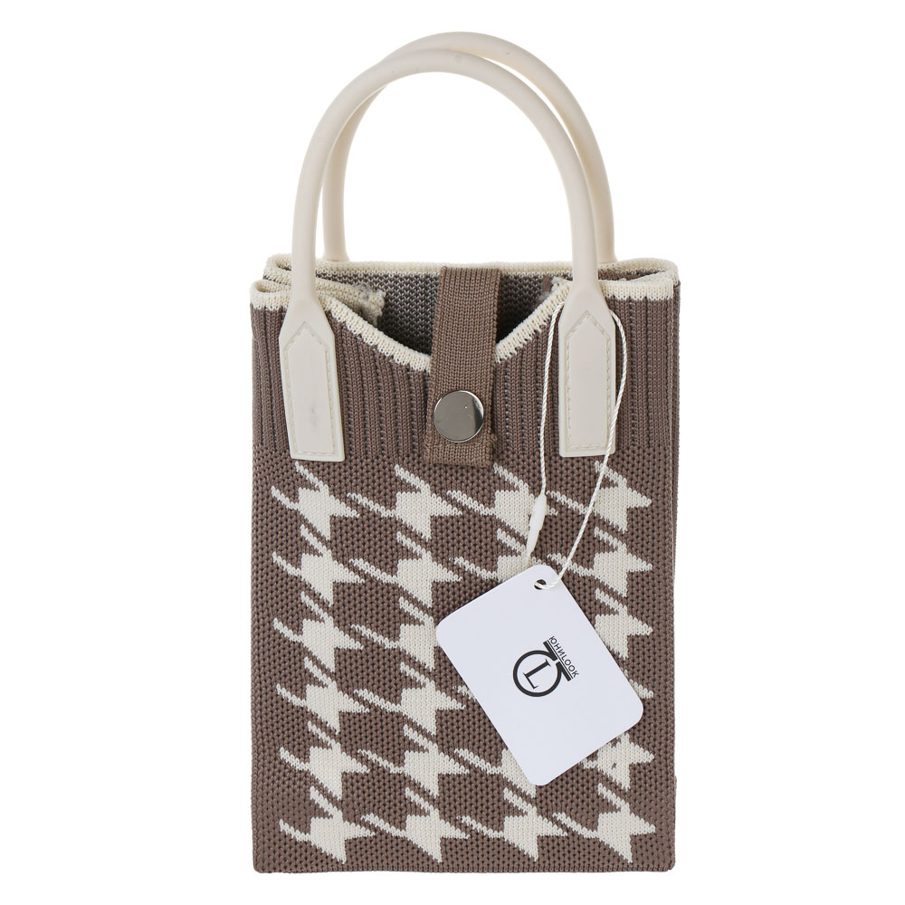 Сумочка кроссбоди на кнопке с длинным ремнем тм ЮL Бьянка, полиэстер,  19х13 см, 3 дизайна - #7