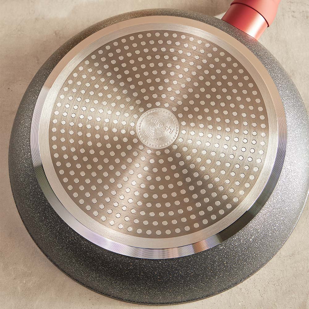 SATOSHI Лувьер Сковорода литая d28см, антипригарное покрытие мрамор, индукция - #11