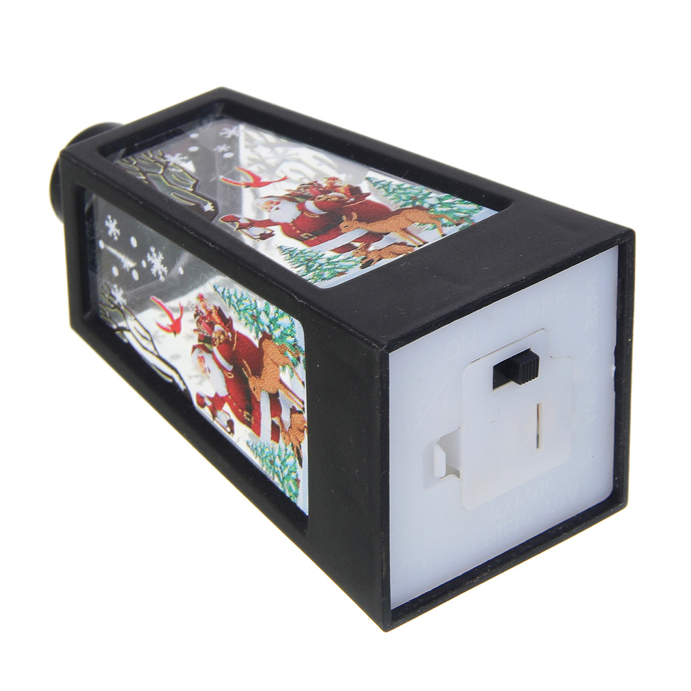 СНОУ БУМ Светильник декоративный LED в виде фонаря, 4,5x9,2см, PP, 3хAG10, 1 режим, 4 дизайна - #4