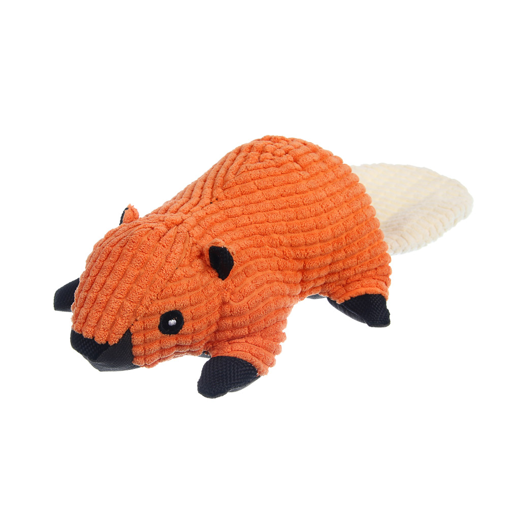 Игрушка для собак, тм VETTA, с пищалкой, бобер, п/э, 29*13см - #4