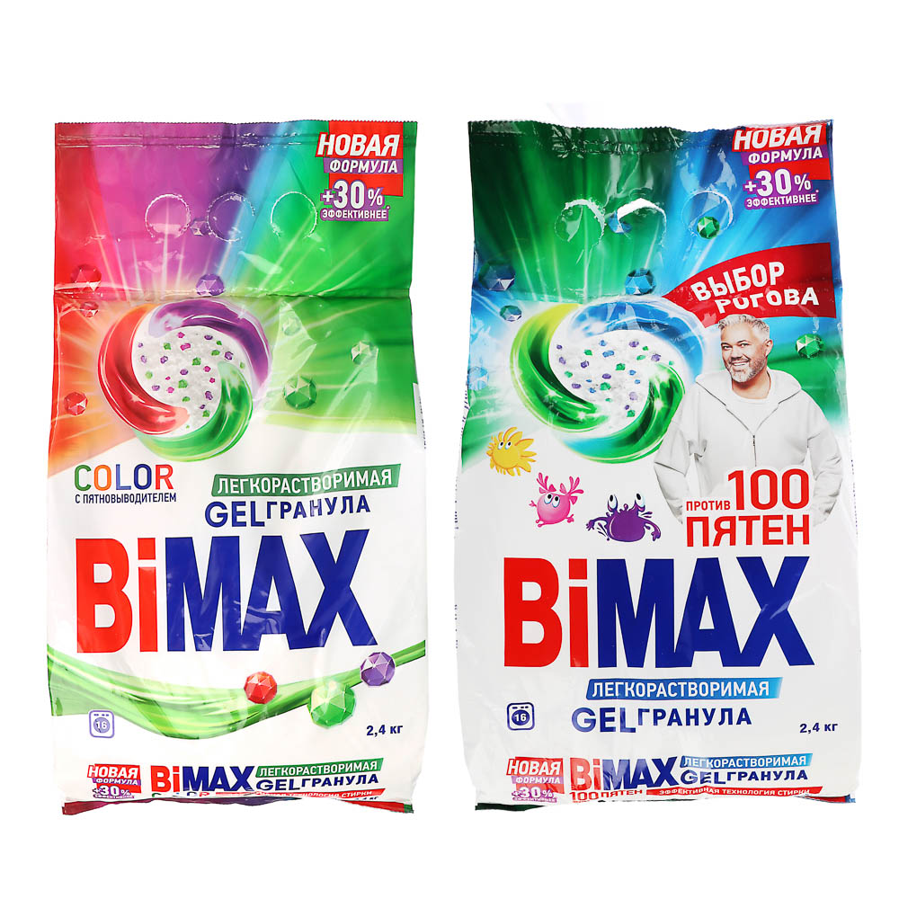 Стиральный порошок BIMAX Color /1000 пятен, Automat, п/э, 2,4кг - #1