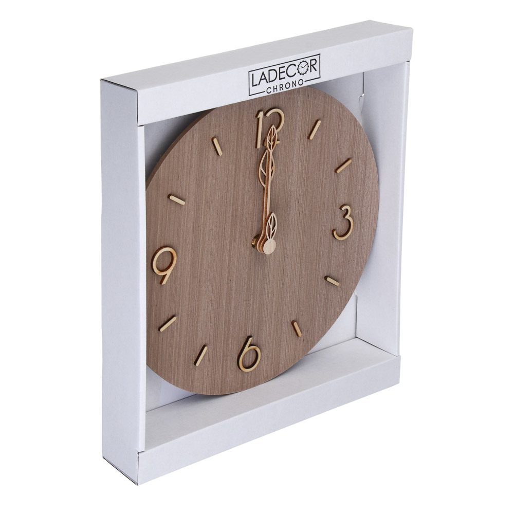 LADECOR CHRONO Часы настенные, круглые, 29,8x29,8x4,3 см, пластик - #4