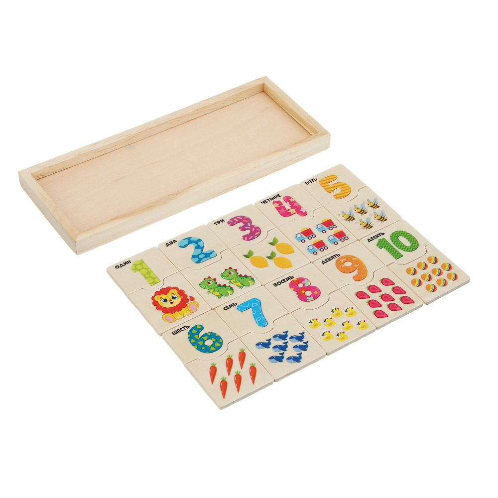 ИГРОЛЕНД Развивающий набор "Первый счет", дерево, 21х8,5см - #7