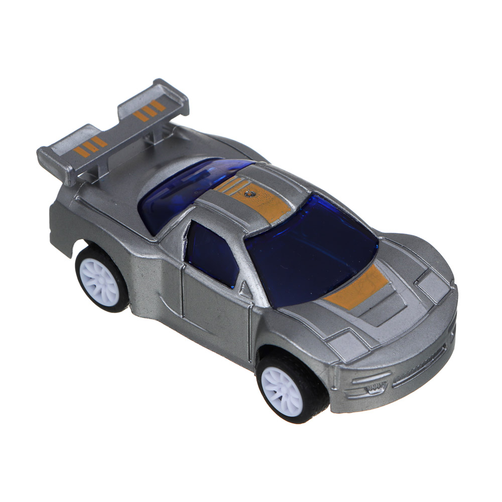 ИГРОЛЕНД Игровой набор "Светофор" с машинками,знаками, инерция,свет, звук, 3хLR44, РР, 22х19х5 см - #7