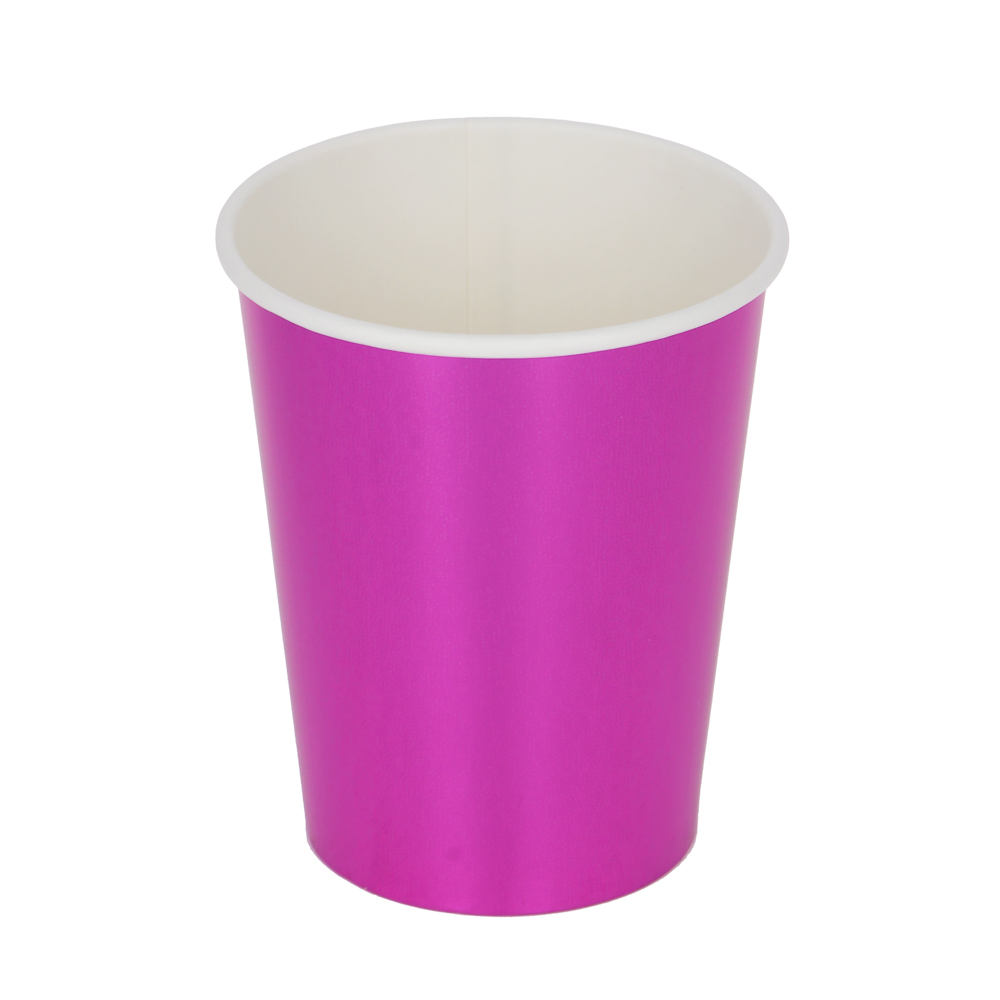 Набор стаканов бумажных, с фольгированным слоем, 2 цвета, красный, розовый, 230 гр. - #3