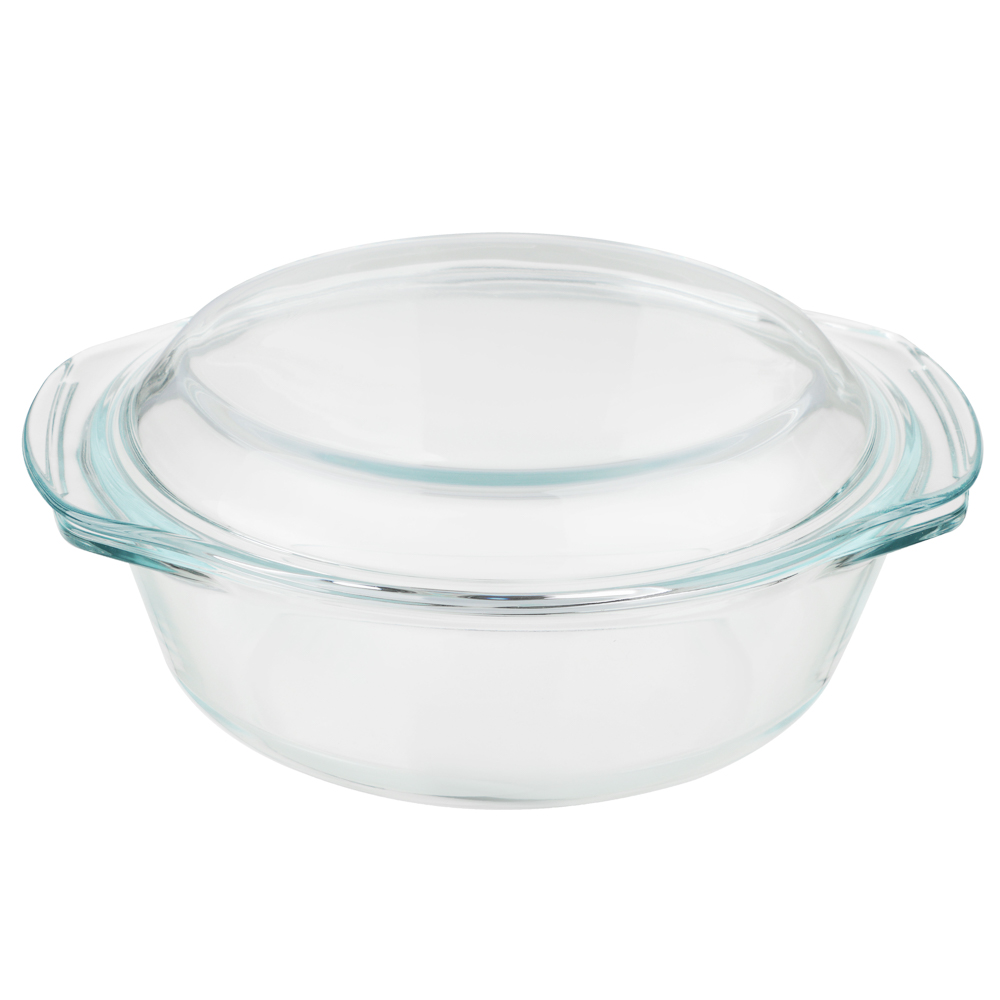 SATOSHI Кастрюля жаропрочная с крышкой, стекло, 23,5х20,6х9,6см, 1,5л - #1