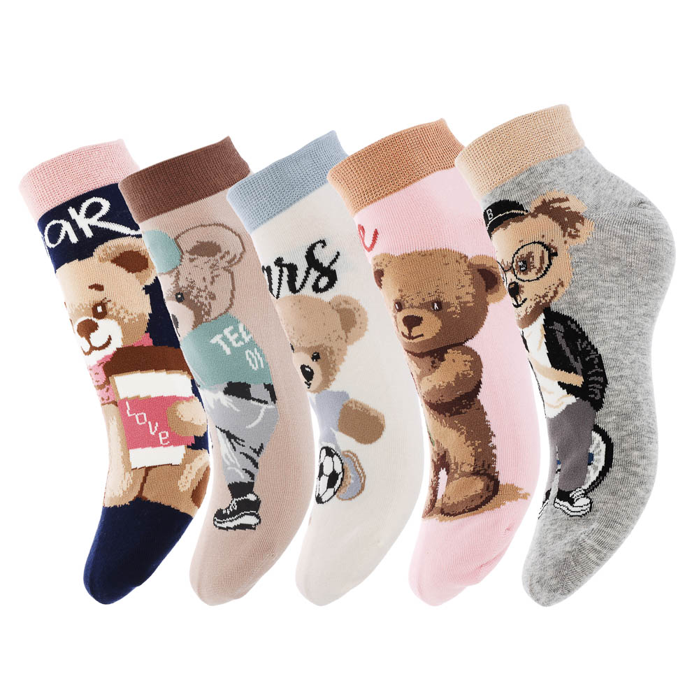 Носки универсальные с рисунком, тм Turkan, р. 36-41, 90%хлопок, 8% п/а, 2%лайкра,разноцветные - #8