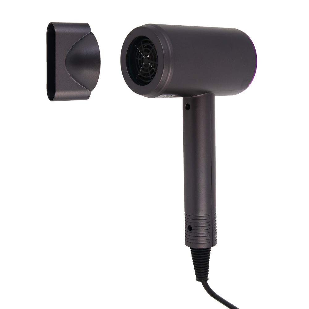 LEBEN Фен для волос, 1200 Вт, 2 скорости, серый, концентратор - #3