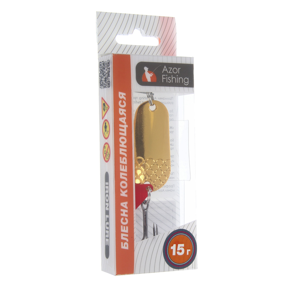 Блесна колеблющаяся тм AZOR FISHING, тип Шторлинг, 15гр, 3 цвета - #5
