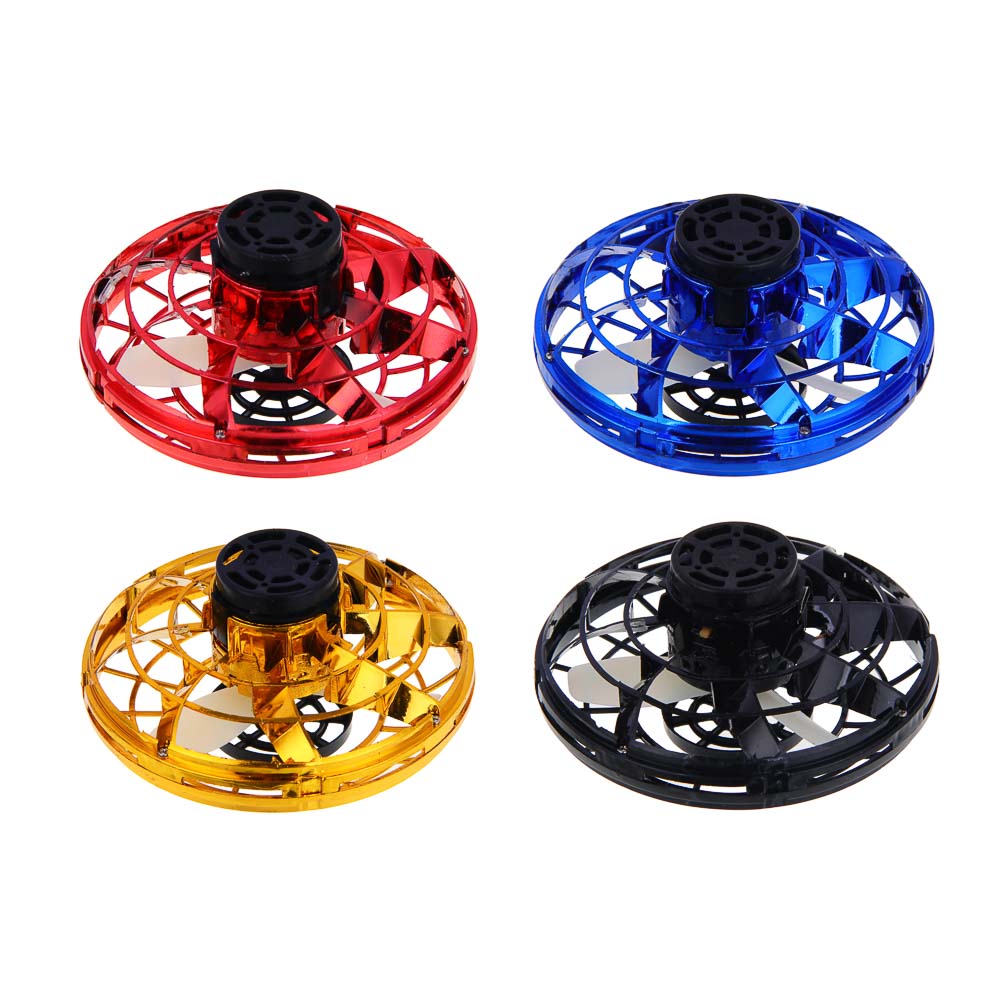 ИГРОЛЕНД Игрушка "Летающая тарелка", 11,5х11,5х5 см, свет, USB, 90 mAh, 3.7V, ABS, 4 дизайна - #2