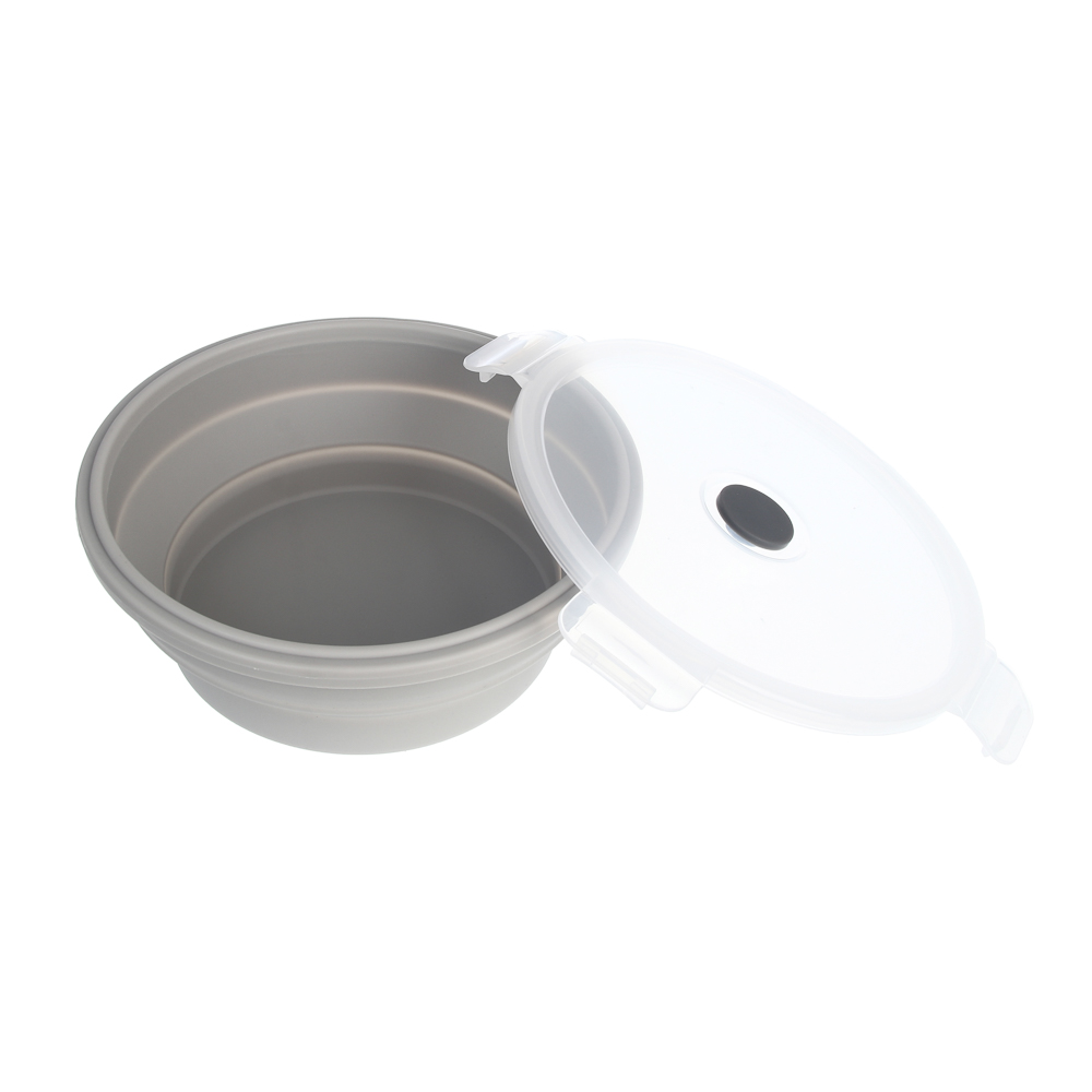 Миска складная туристическая тм BY Русские Супергерои, с крышкой, 750мл, силикон - #2