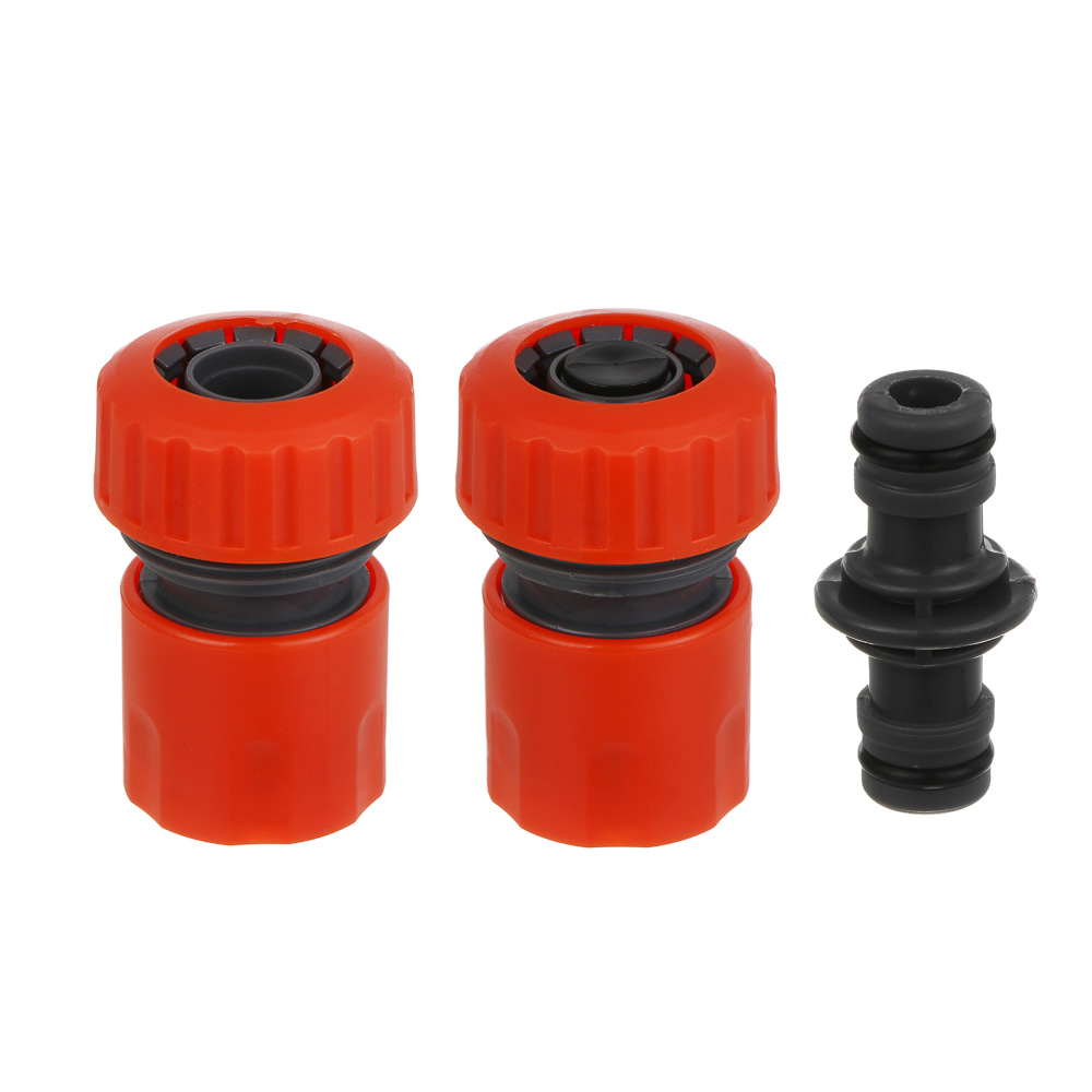 INBLOOM Набор для полива d3/4" (коннектор-1шт., коннектор с аквастопом-1шт., двойник-1шт.), ПП - #1