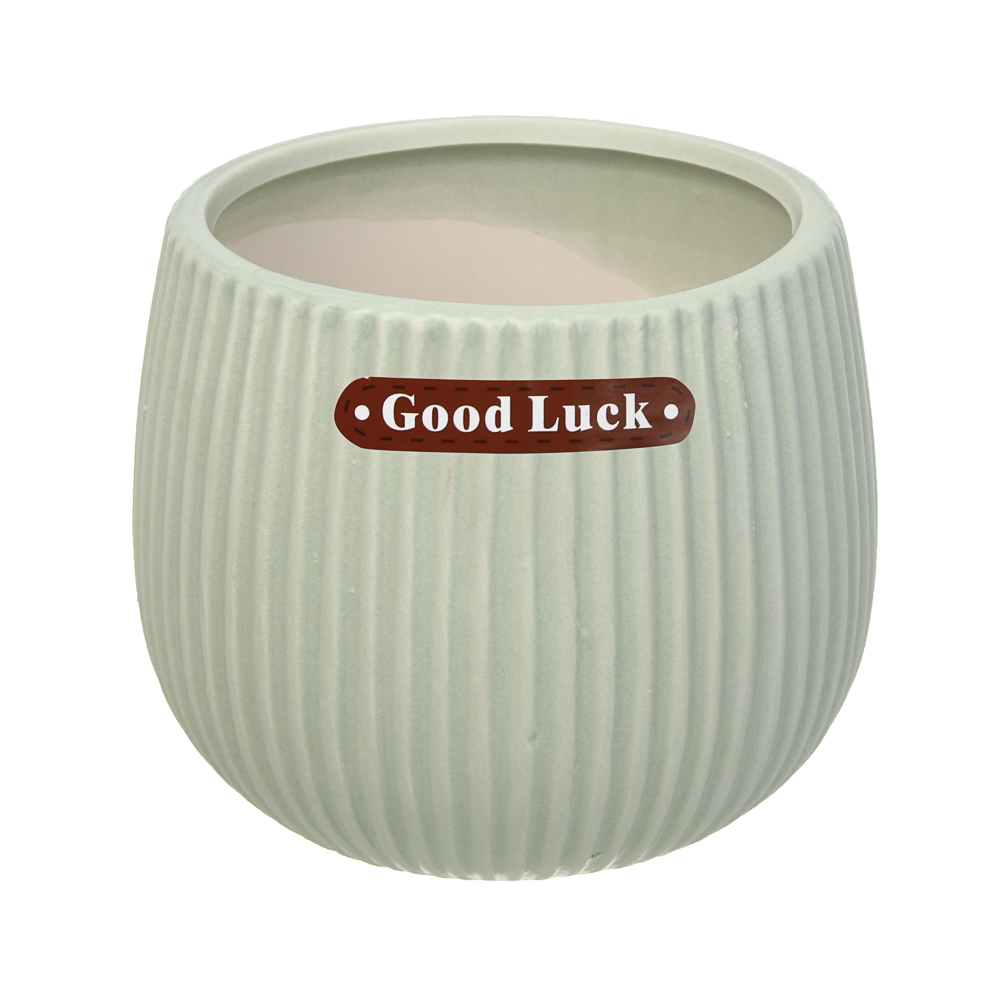 Кашпо тм INBLOOM, 10х10,5см, керамика - #1