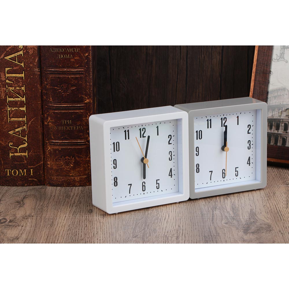 LADECOR CHRONO Будильник, 10,9x10,9x4 см, пластик, 1хАА, 2 дизайна - #6