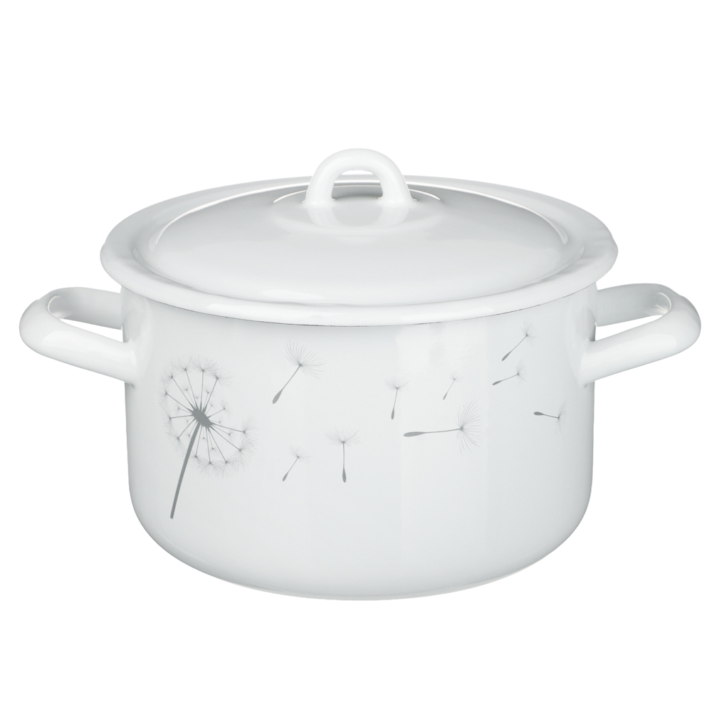 Одуванчик Кастрюля эмалированная 2,9л, индукция - #1