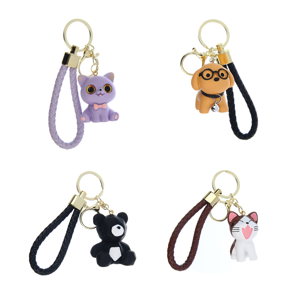 Подвеска брелок тм ЮL Мой питомец, пластик, металл, 4-5 см,  4 дизайна - #1