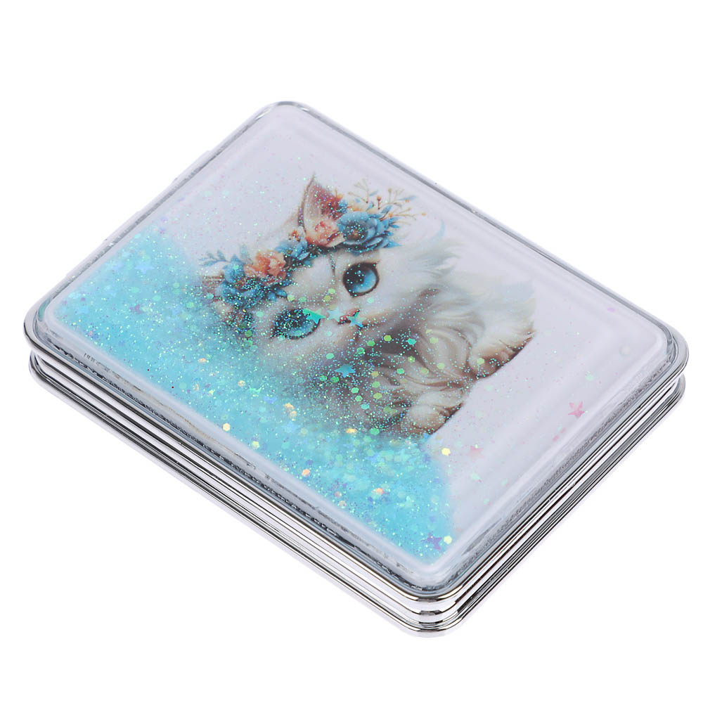 ЮНИLOOK Зеркало карманное, пластик, стекло, 8х5,8см, 6-12 дизайнов - #9