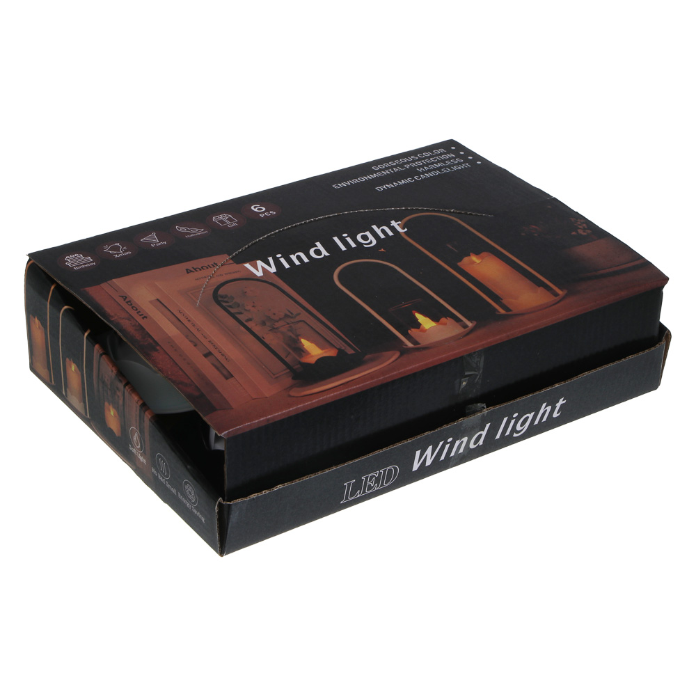 Светильник LED декоративный "Свеча", 9,5x9,5х17,5, 3хLR44, пластик, 2 цвета - #7