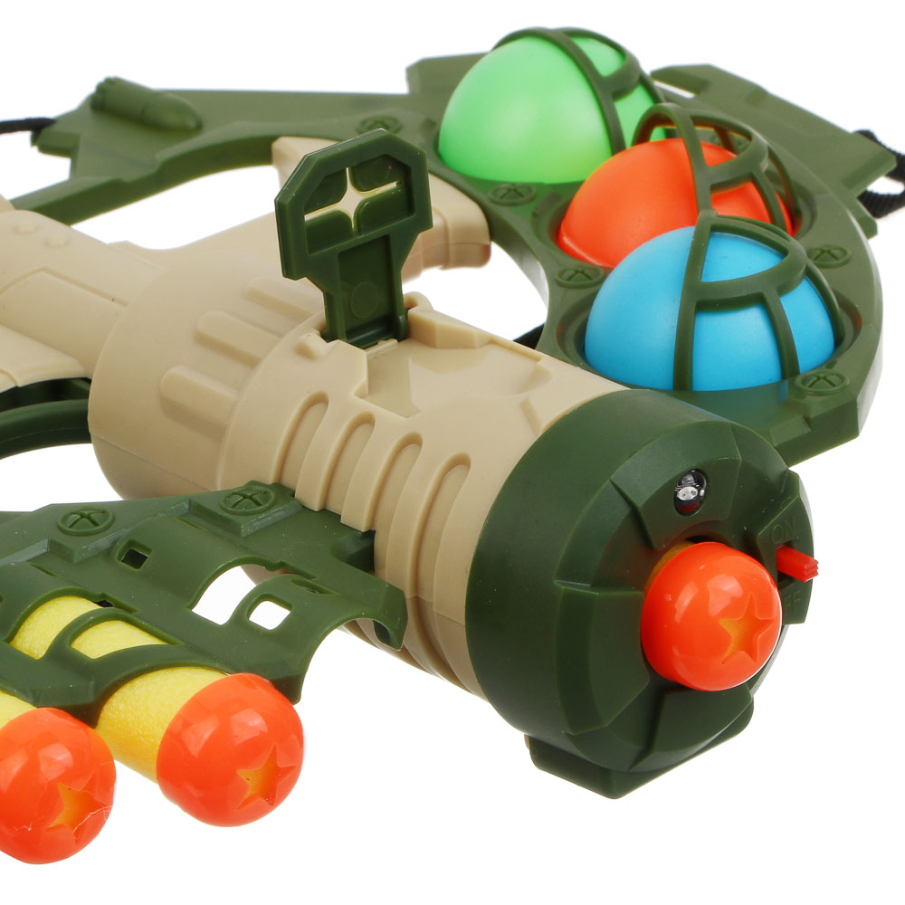 ИГРОЛЕНД Набор игровой "Арбалет с пулями и шариками", свет, 3хAG3, АBS, РР, EVA, 2 диз., 21х3х28см - #10