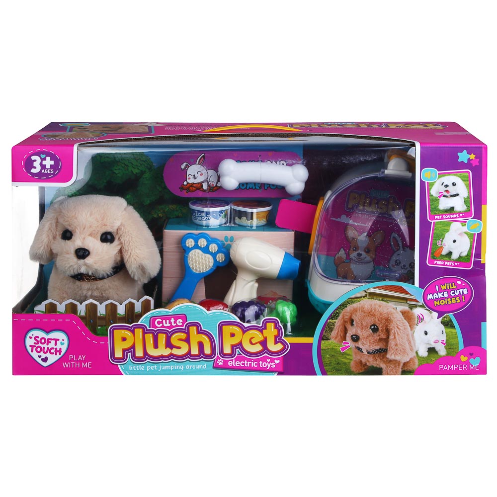 ИГРОЛЕНД Питомец интерактивный с акс, 2хАА, ABS, полиэстер, 47х24х23 см - #2