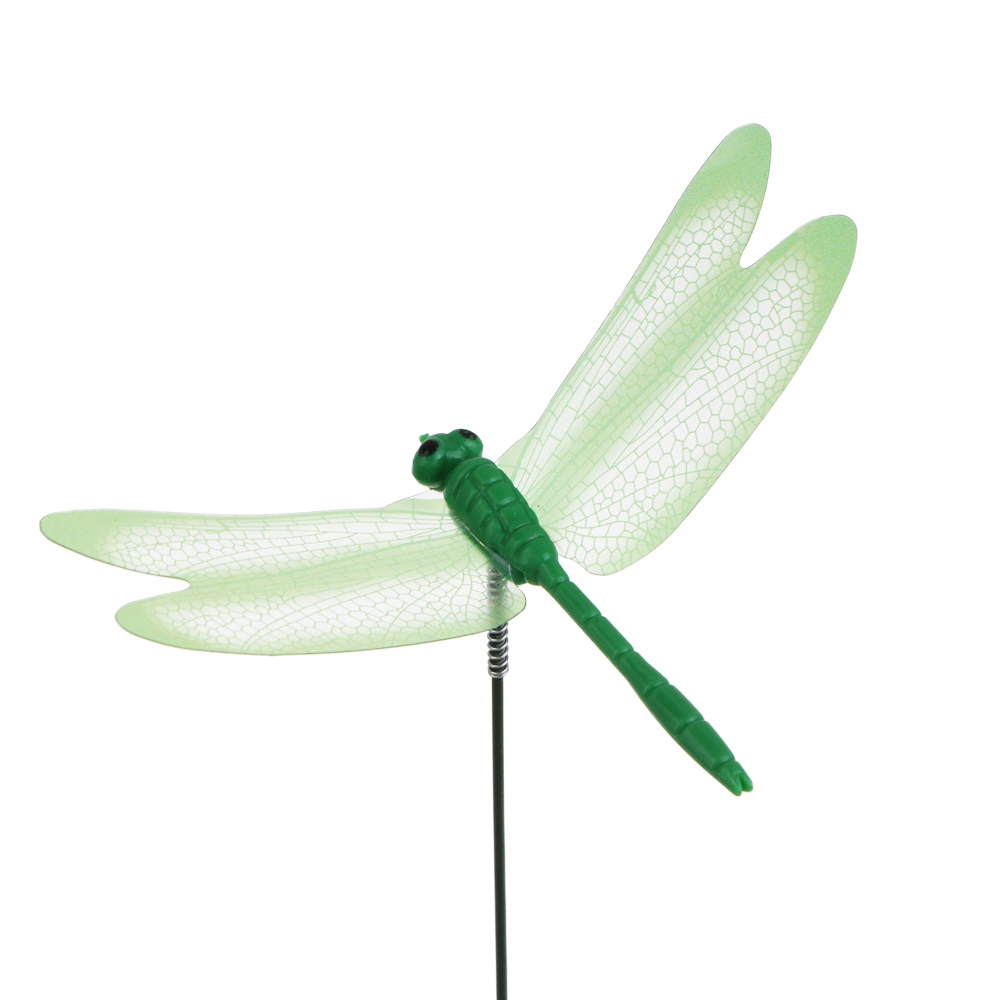 Фигурка на стержне "Стрекоза" тм INBLOOM, 5х9х25см, ПВХ, металл - #6