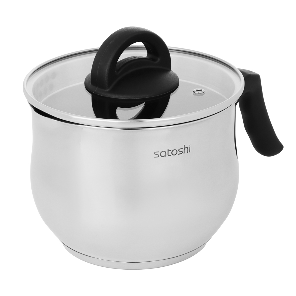 SATOSHI Мультикастрюля 16х12,5см. 2,5л. со стекл. крышкой, антипригарное покрытие, индукция - #2
