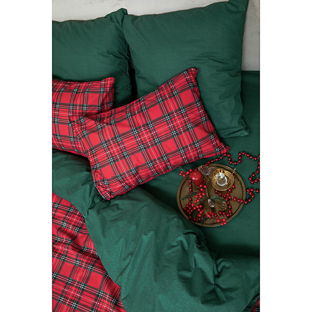 Комплект постельного белья евро Provance "Шотландка" - #4
