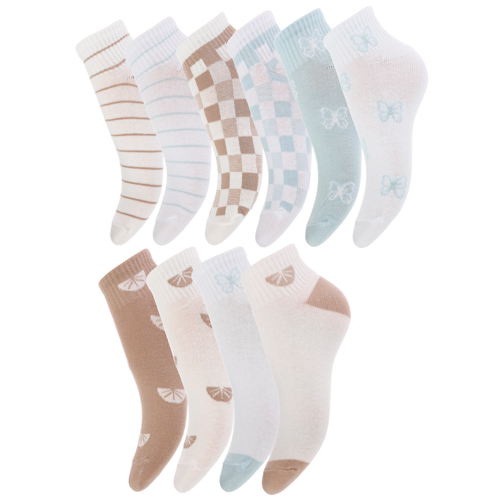 RS Носки женские, р. 36-39, 78% хлопок, 20% спандекс, 2% латекс, R146, разноцветные - #1