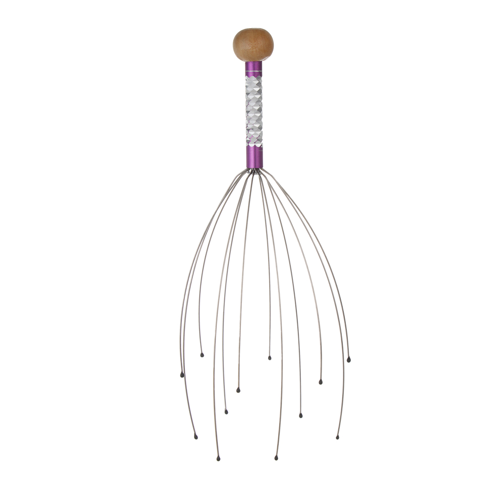 Массажер тм BY SPORT, 22см, металл, дерево, 4 цвета - #2