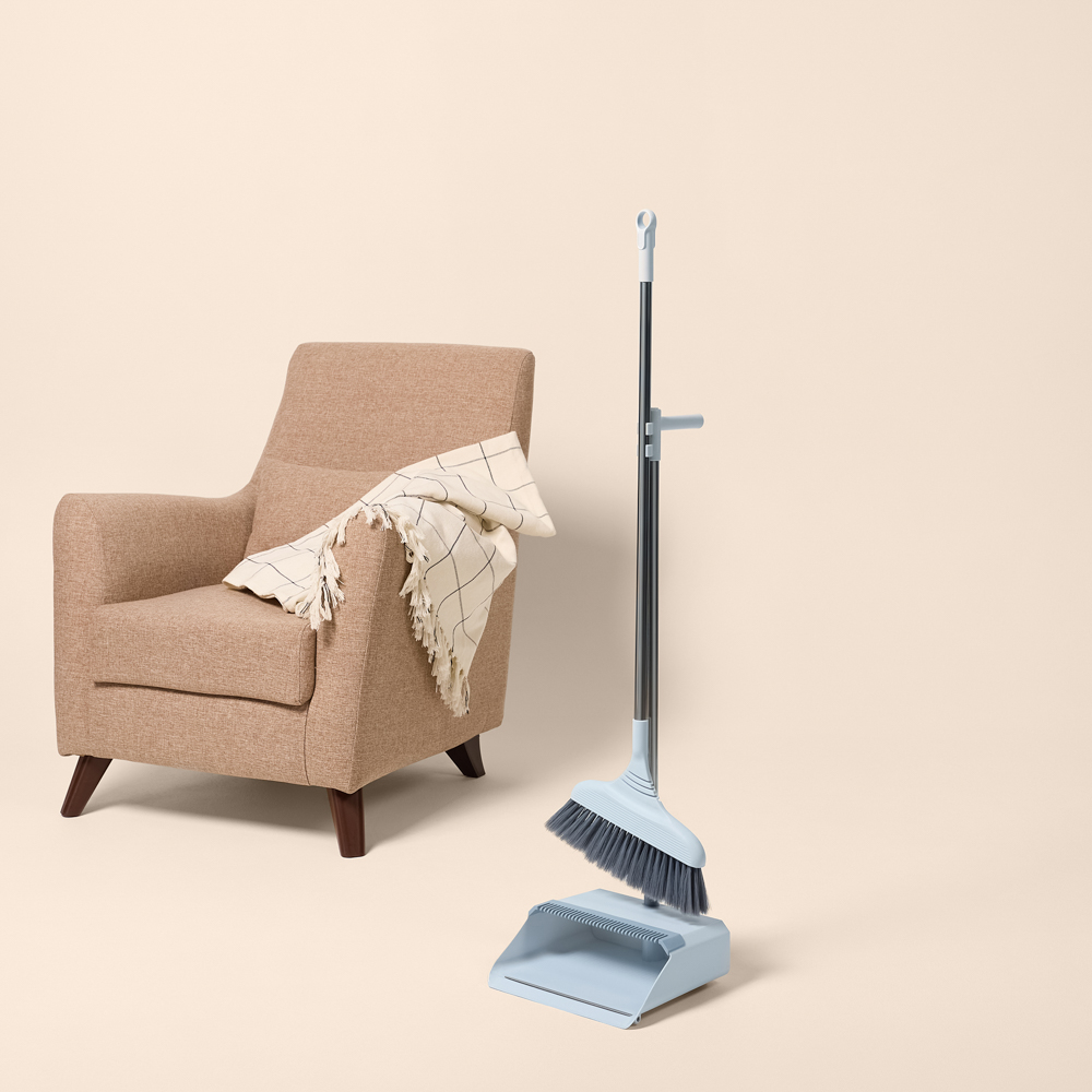 VETTA Набор с длинной ручкой щётка + совок, полипропилен, щётка: 101,5х31, совок: 87х28,5 см - #12