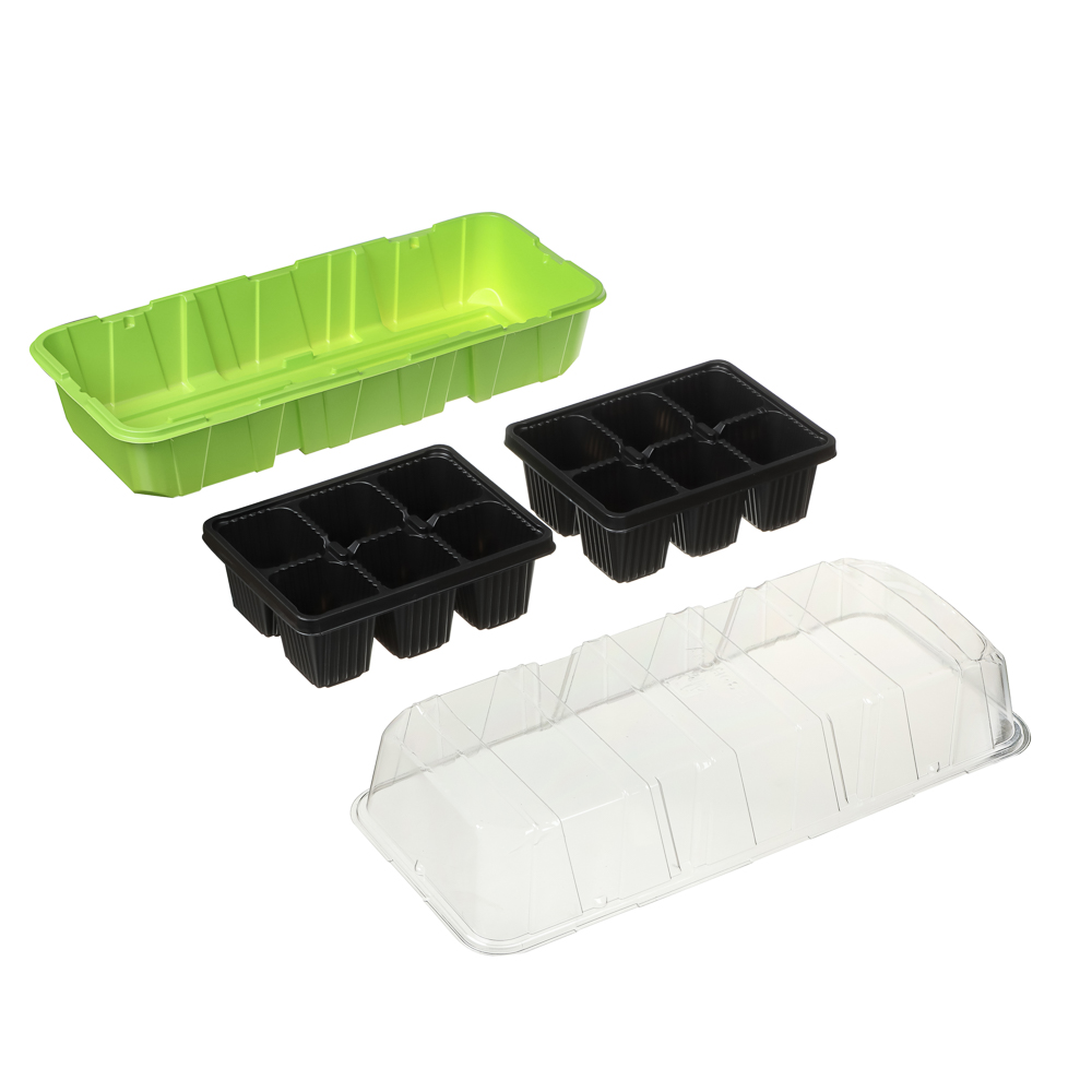 Минипарник с 2-мя вставками 39х16х11см 12 ячеек - #2