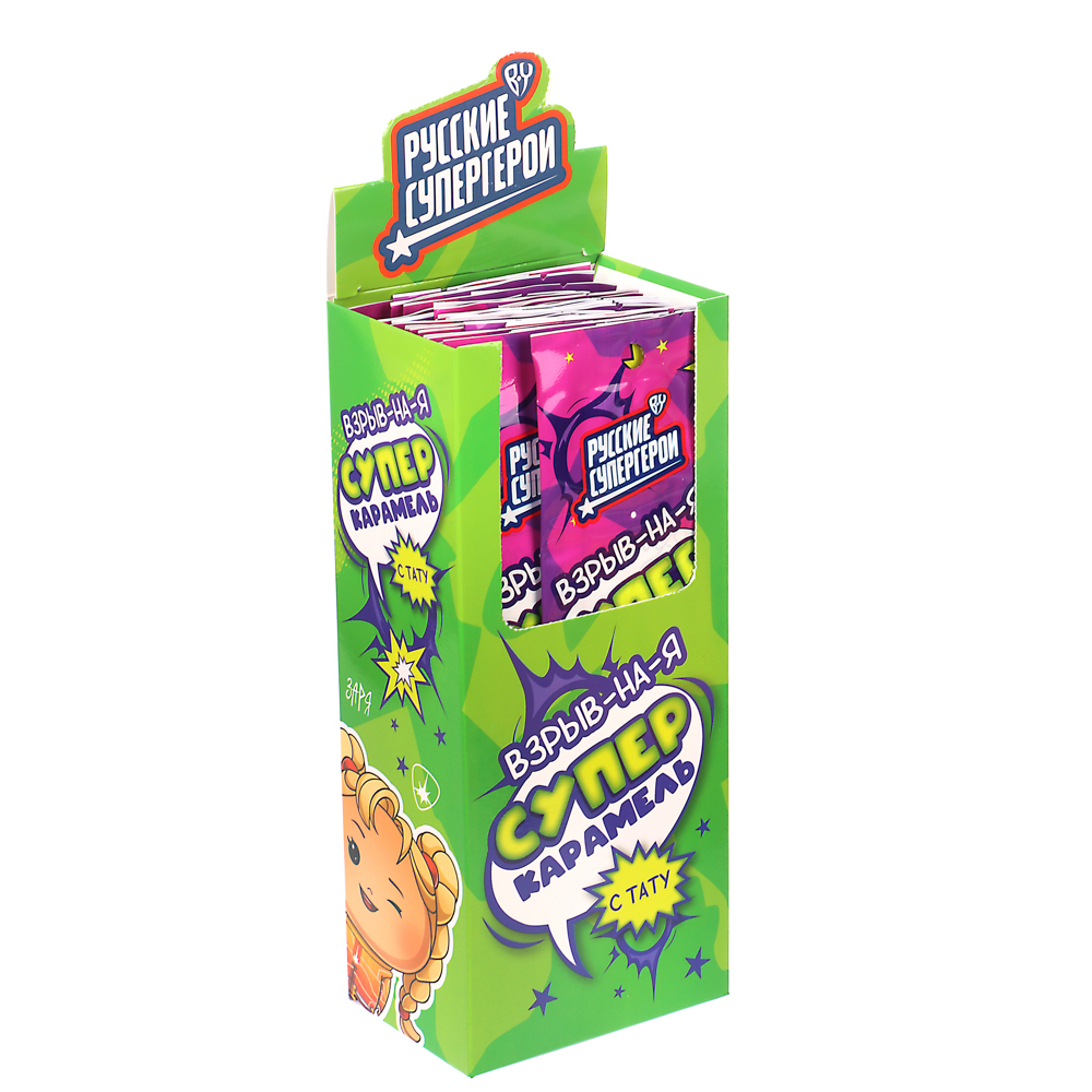 BY Русские Супергерои Карамель взрывная с тату 1 гр. - #4
