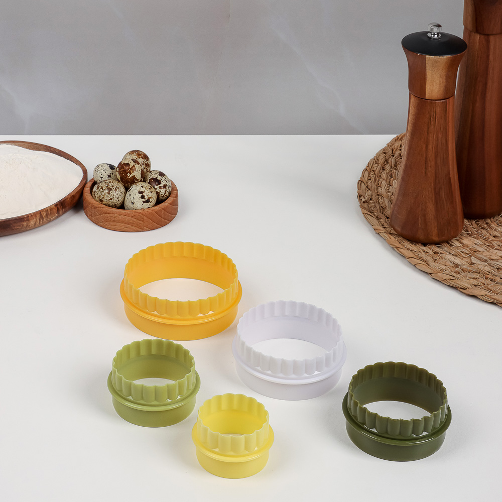 SATOSHI Набор форм для печенья/салатов/десертов 5пр, 4,8-5,8-6,8-7,8-8,8х3,5см, пластик - #8