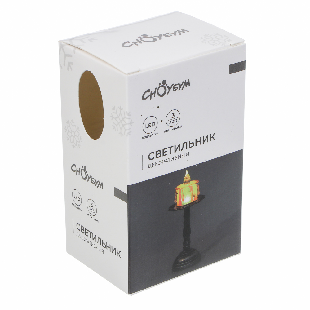 СНОУ БУМ Светильник декор. LED в виде свечи, 6,2x14,5см, PP, PS, 3хAG13, 1 режим - #6