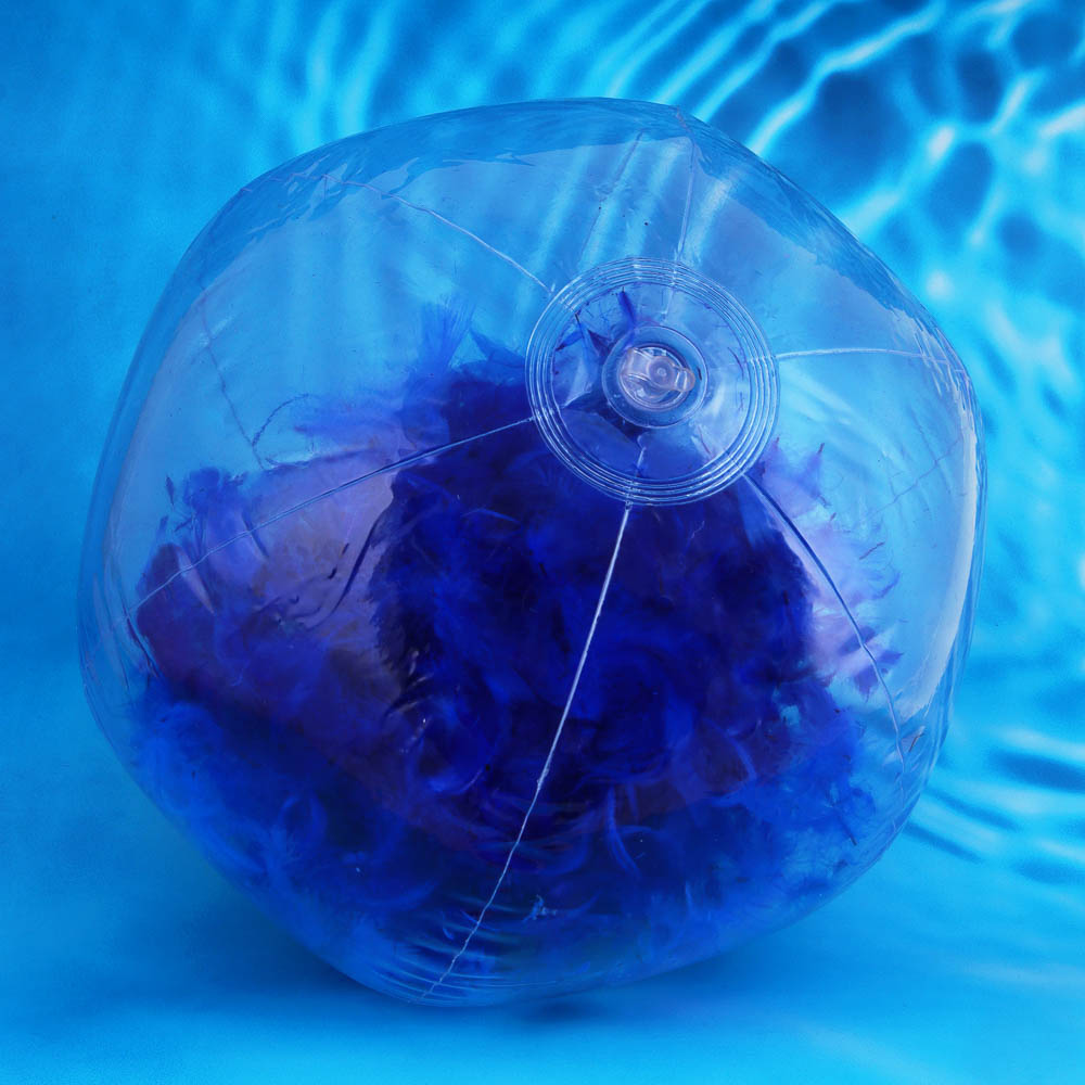 SILAPRO Мяч надувной пляжный с перьями, d=40см, ПВХ 0,18 мм - #3