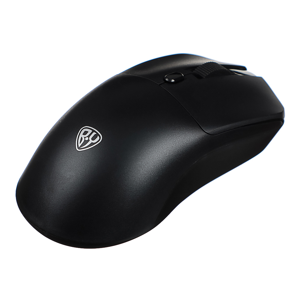 Компьютерная мышь беспроводная BY Office 2.4GHz,4D,тихий клик,800-1600DPI,SoftTouch,2xAАA,черный - #6
