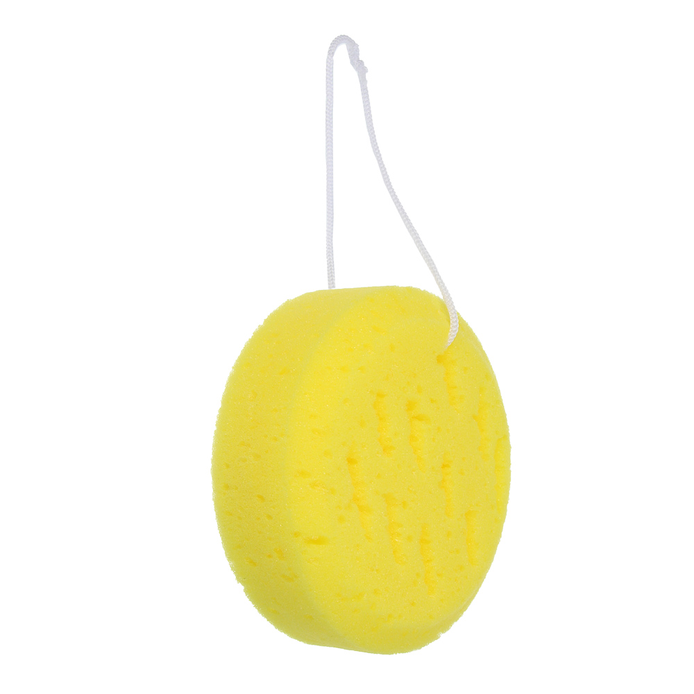 ЮL Мочалка-губка поролоновая крупнопористая с подвесом, полиуретан, 13,5х5см, 3 цвета - #3