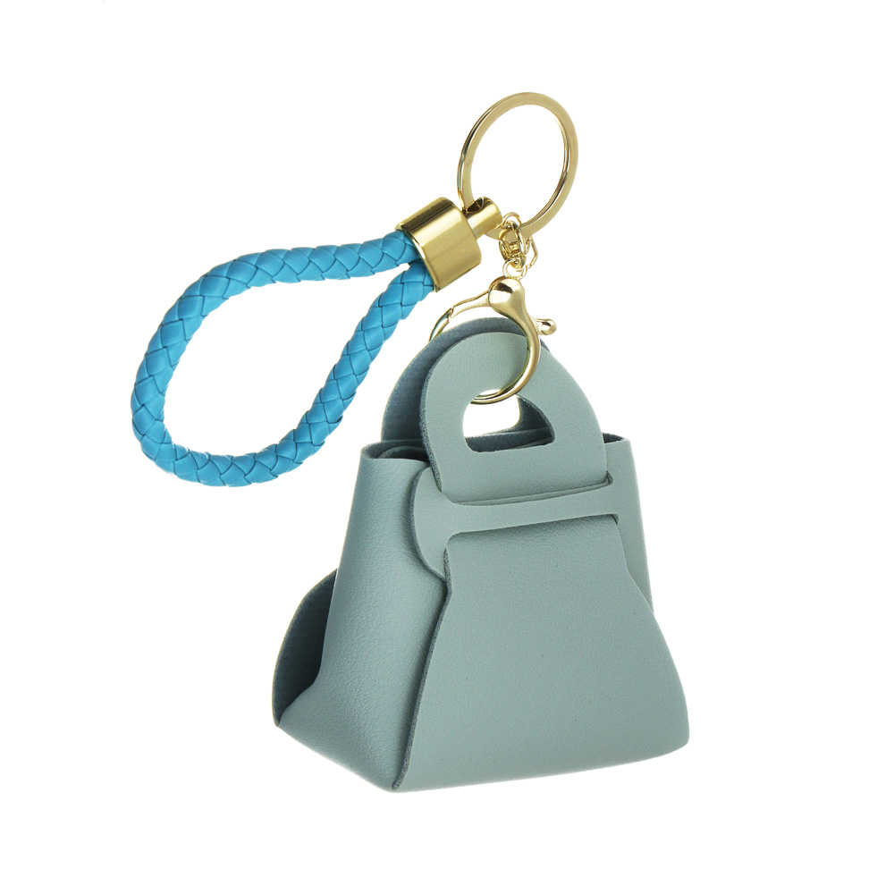 Подвеска брелок в виде сумочки тм ЮL , ПУ, металл, 9х7,5х4 см, 6 цветов, #6 - #3