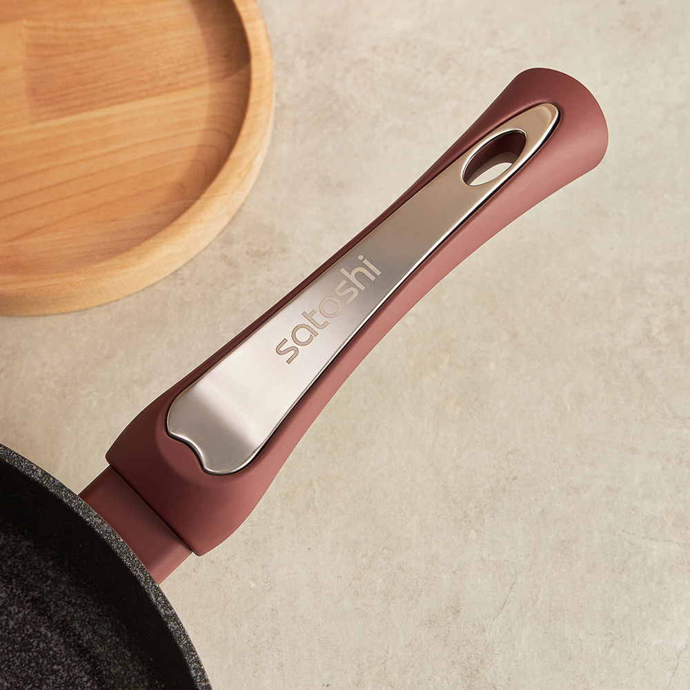 SATOSHI Ла Мери Сковорода литая d=26см, антипригарное покрытие мрамор, индукция - #11