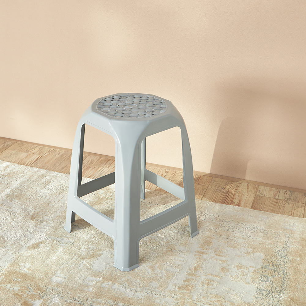 Табурет 35,5х35,5х46см, пластик, серый - #6