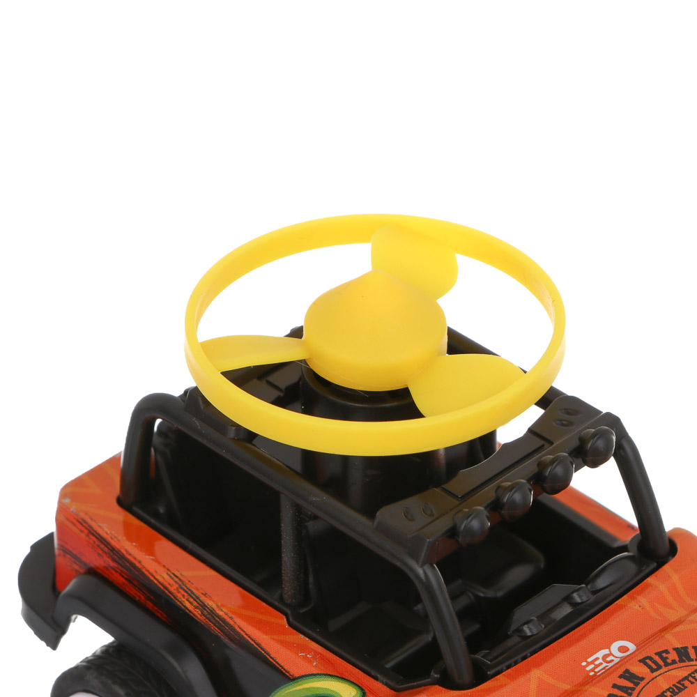 ИГРОЛЕНД Внедорожник инерционный с волчками, металл, 15х11,1х9 см, 4 дизайна - #5