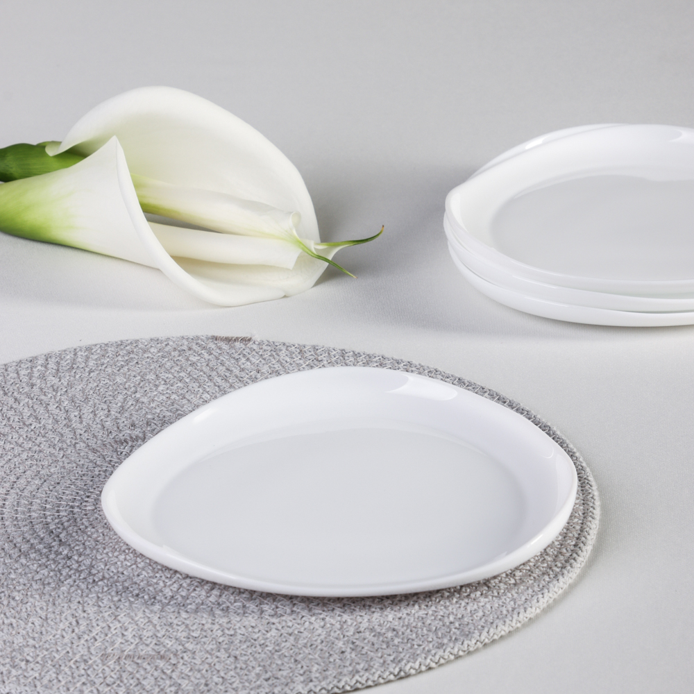 MILLIMI Набор столовой посуды 13 пр., треугольный, опаловое стекло - #16