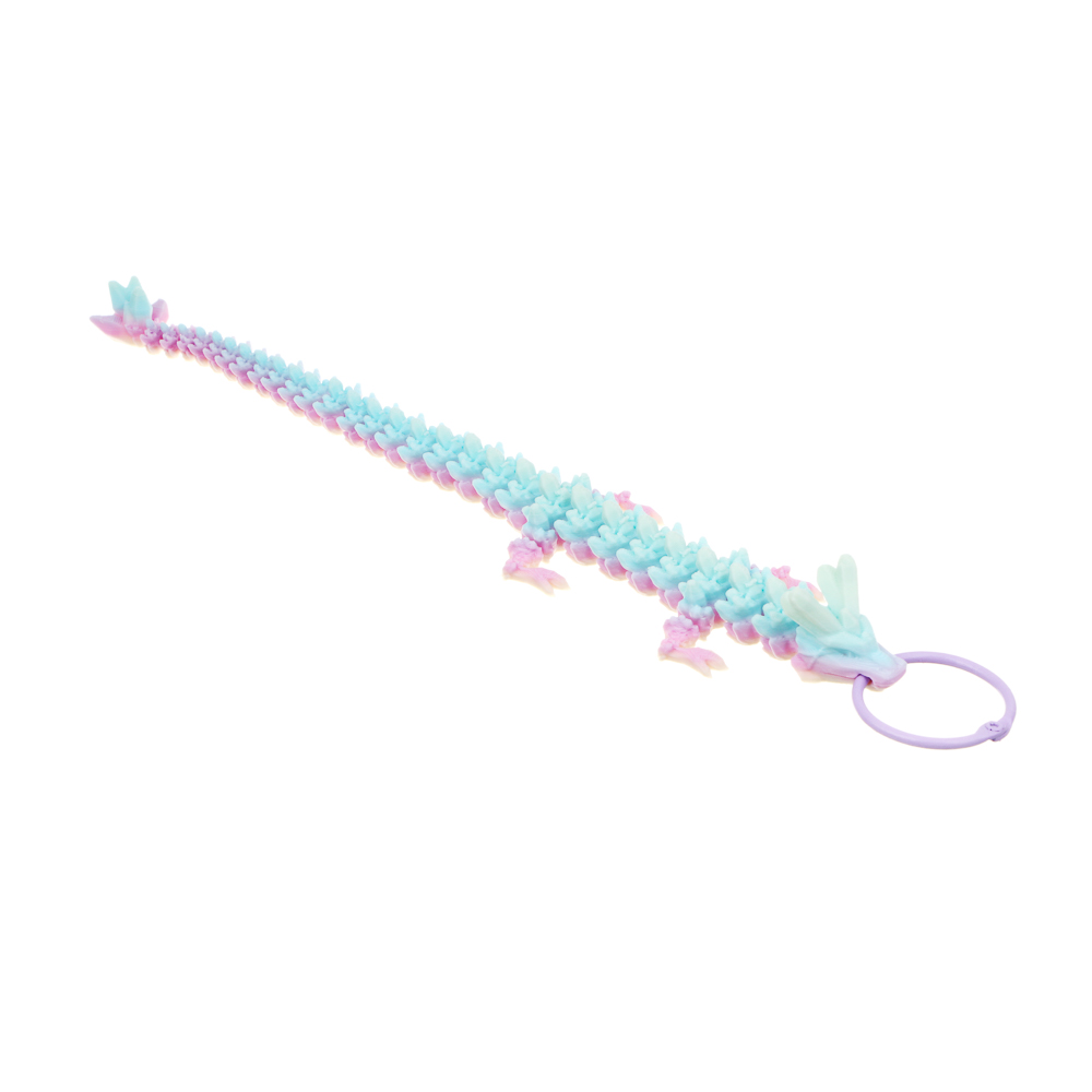 ИГРОЛЕНД Игрушка брелок "Дракон 3D", PLA, 23 см, 8 цветов, микс - #5