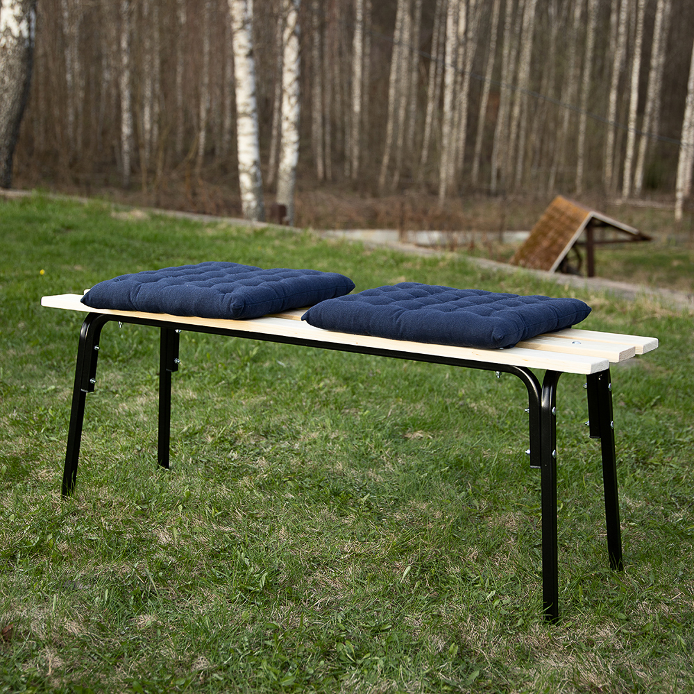 Лавка "ХИТ" 118x33x45см, древесина хвойных пород + металл - #5