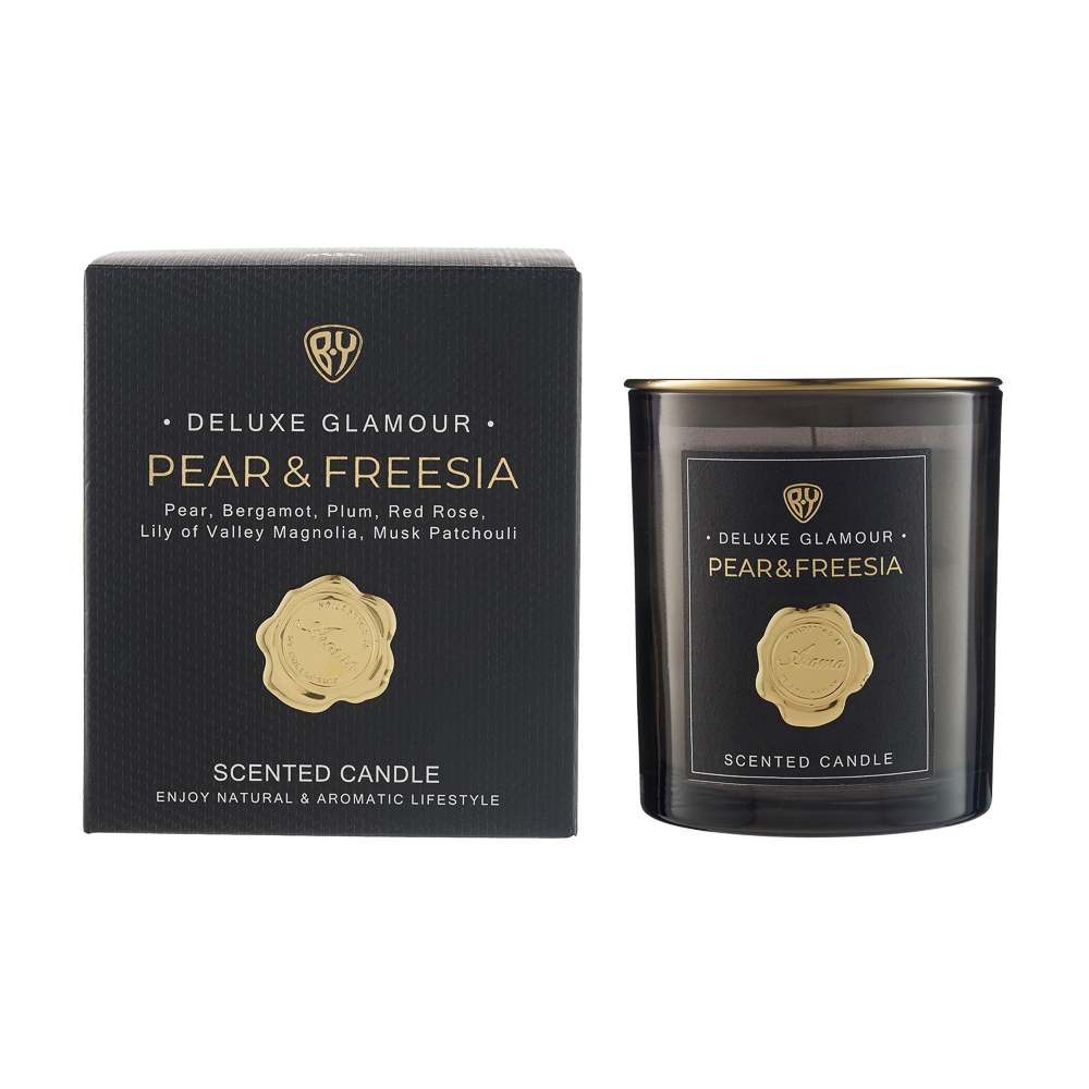 BY Свеча ароматизированная Deluxe Glamour, 200гр., Pear&Freesia - #1