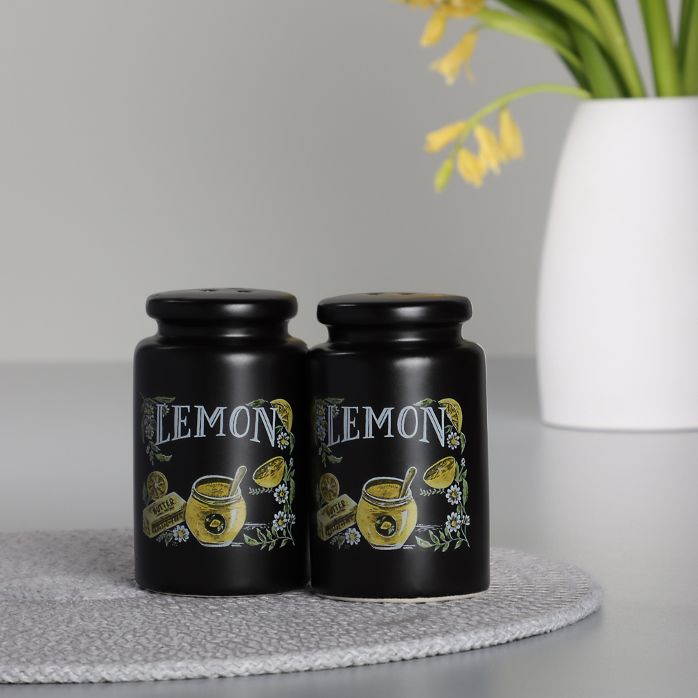 MILLIMI Лимонный курд Набор для соли и перца, 5х8см, керамика - #6