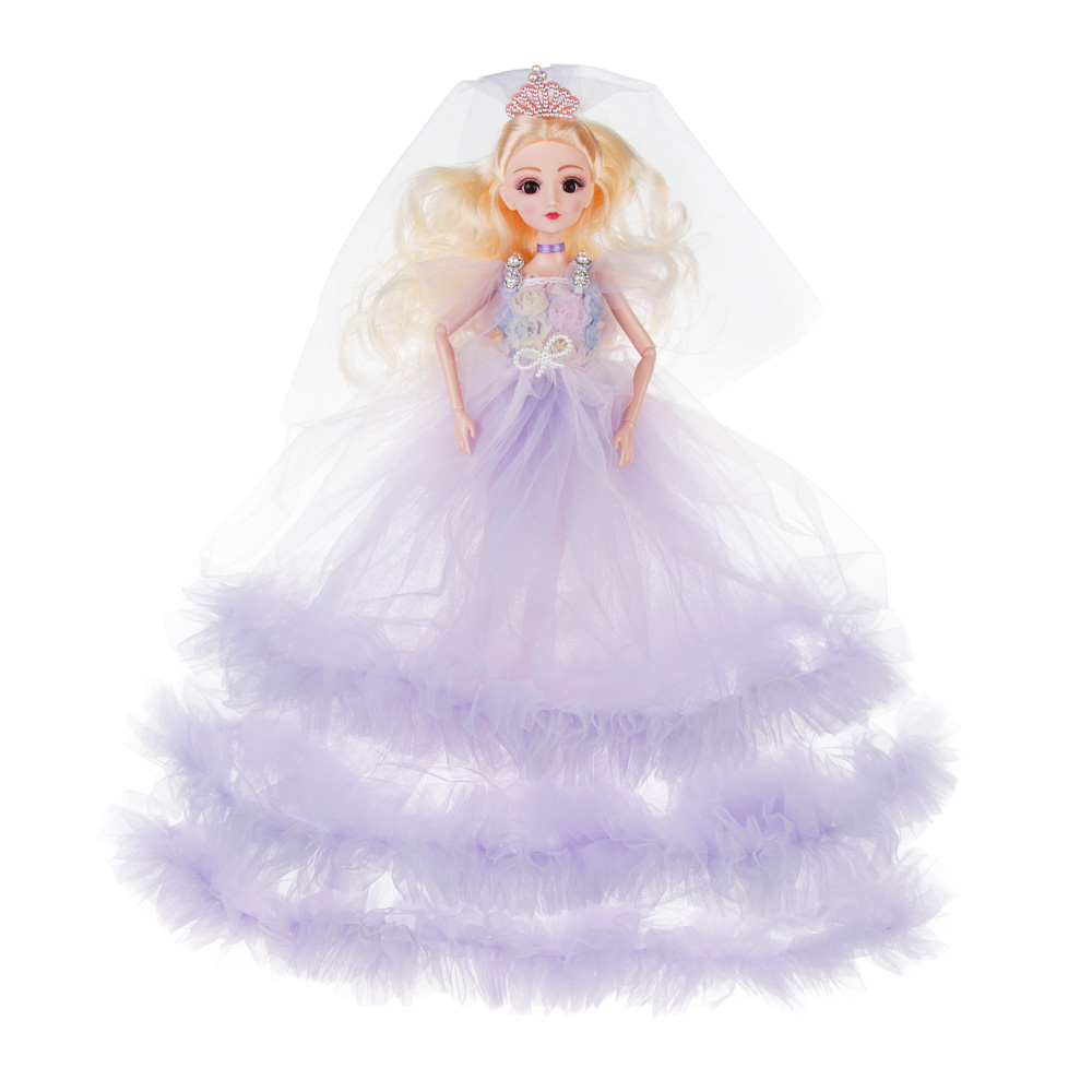 ИГРОЛЕНД Кукла в пышном свадебном наряде, 30см, пластик, полиэстер, 4-8 цветов - #2
