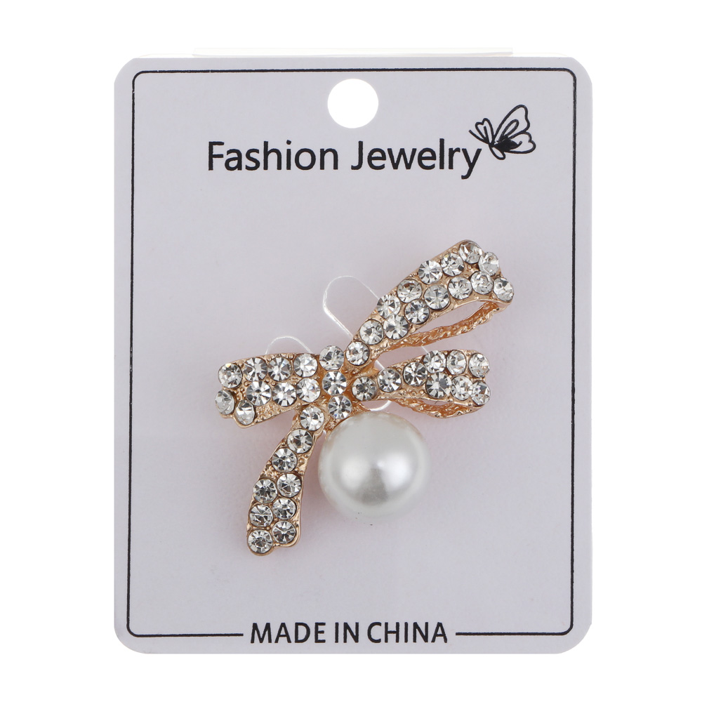 Брошь бантик, птица, сплав, БЖ25-24 - #6