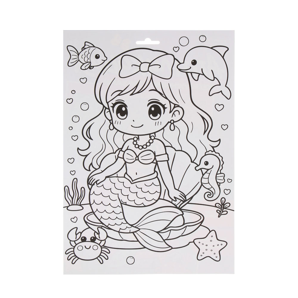 ХОББИХИТ Аппликация жемчужными стразами, пластик, картон, 22х33см, 3-6 дизайнов - #8