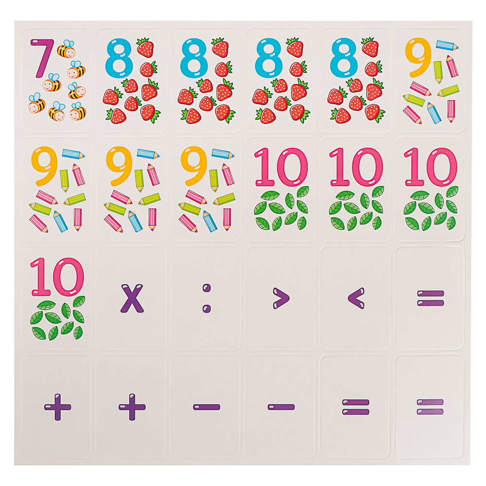 10 КОРОЛЕВСТВО Развивающая магнитная игра "Буквы/Цифры", 24х40х0,2см, 4 дизайна - #18